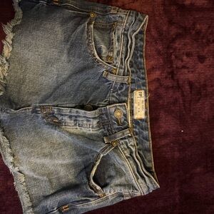 Low Rise Denim Vintage Free People Shorts